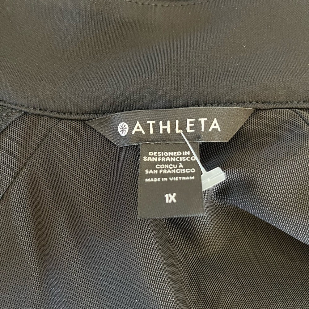 Athleta Woman's Plus-Size Black Delancey Skyline Dress Sz 1x - Picture 14 of 14